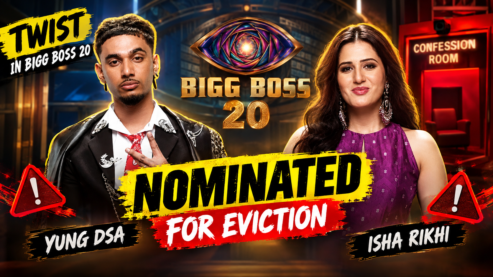 Bigg Boss 20: Yung DSA and Isha Rikhi Nominated for Eviction After Save-Task